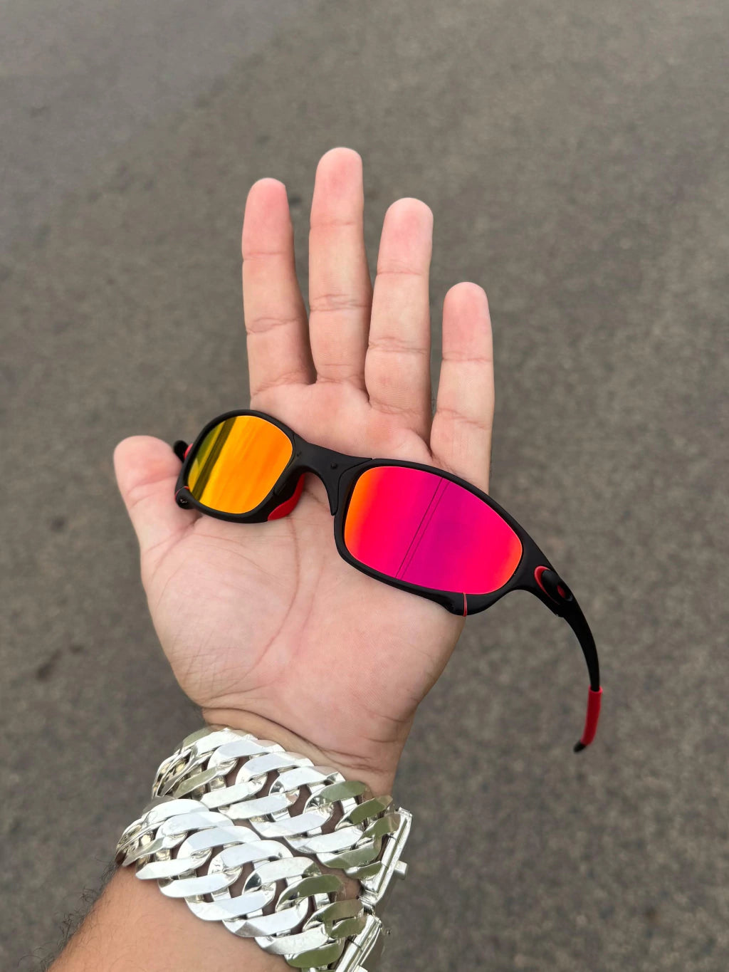 Juliet Carbon Lentes Ruby Kit Vermelho