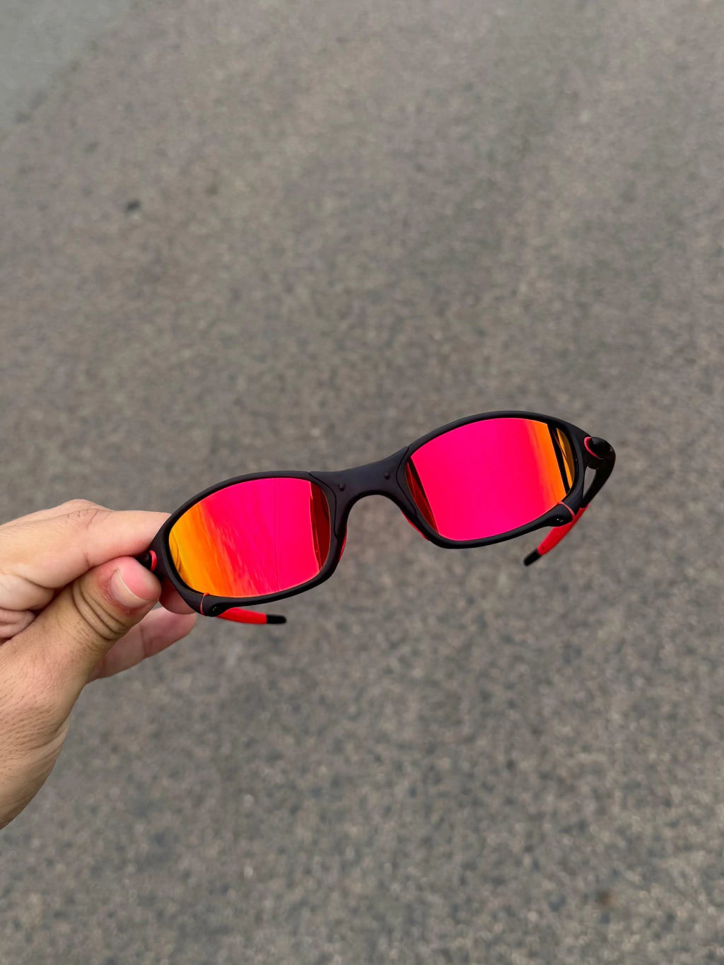 Juliet Carbon Lentes Ruby Kit Vermelho