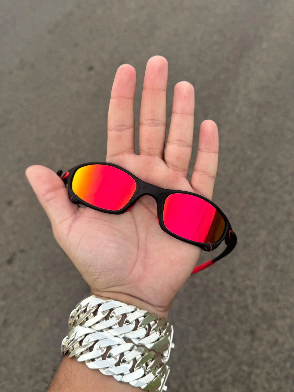 Juliet Carbon Lentes Ruby Kit Vermelho