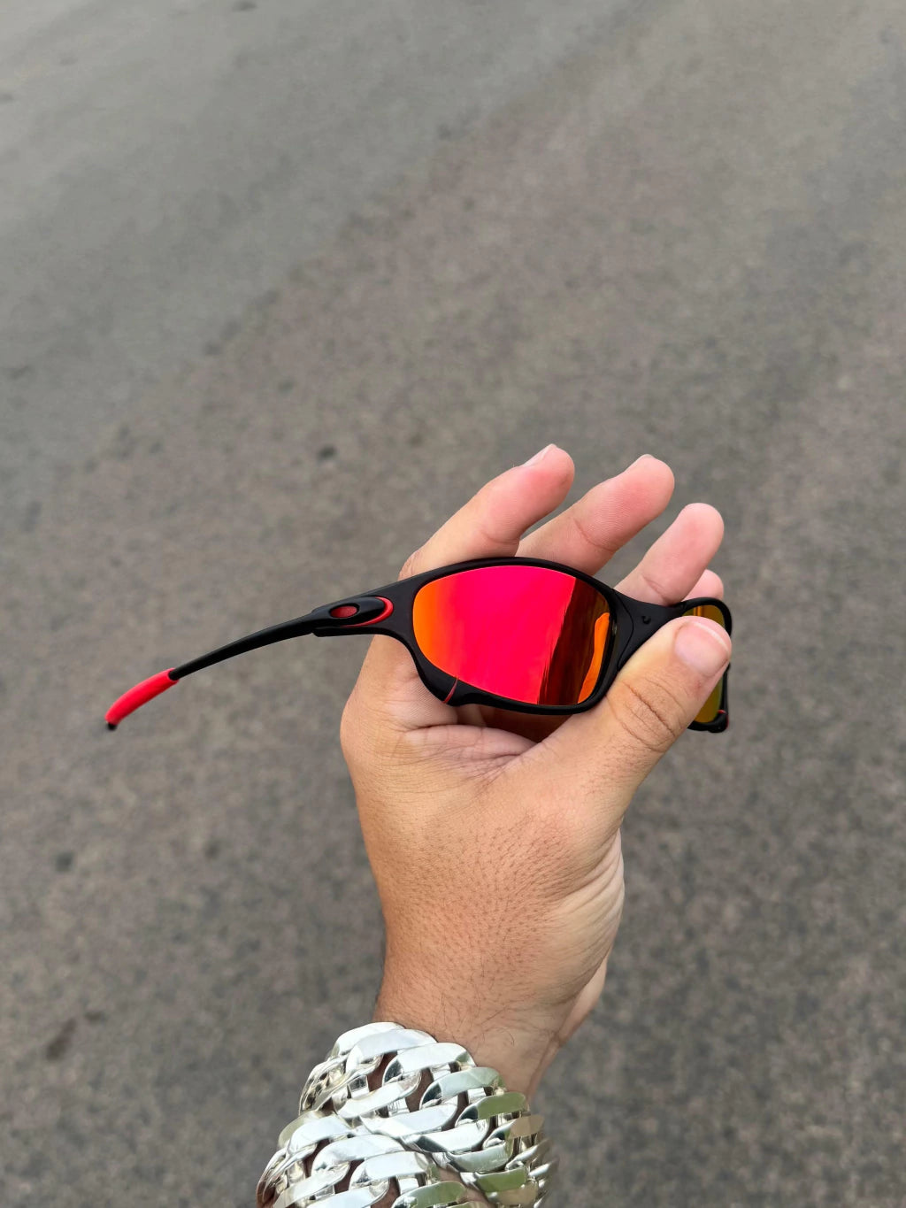 Juliet Carbon Lentes Ruby Kit Vermelho