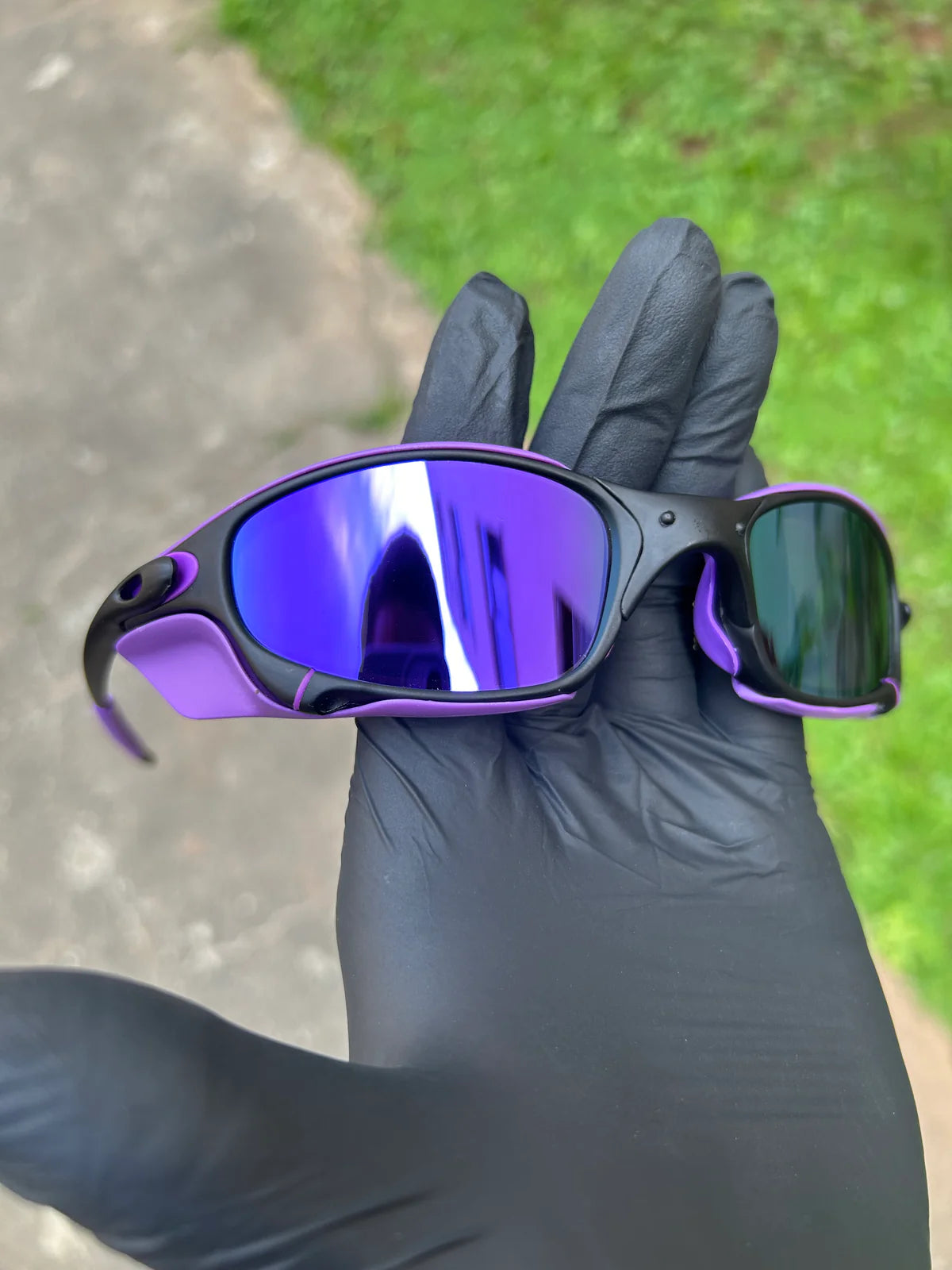 Juliet Carbon Violeta Kit Roxo c/ Side Blinder