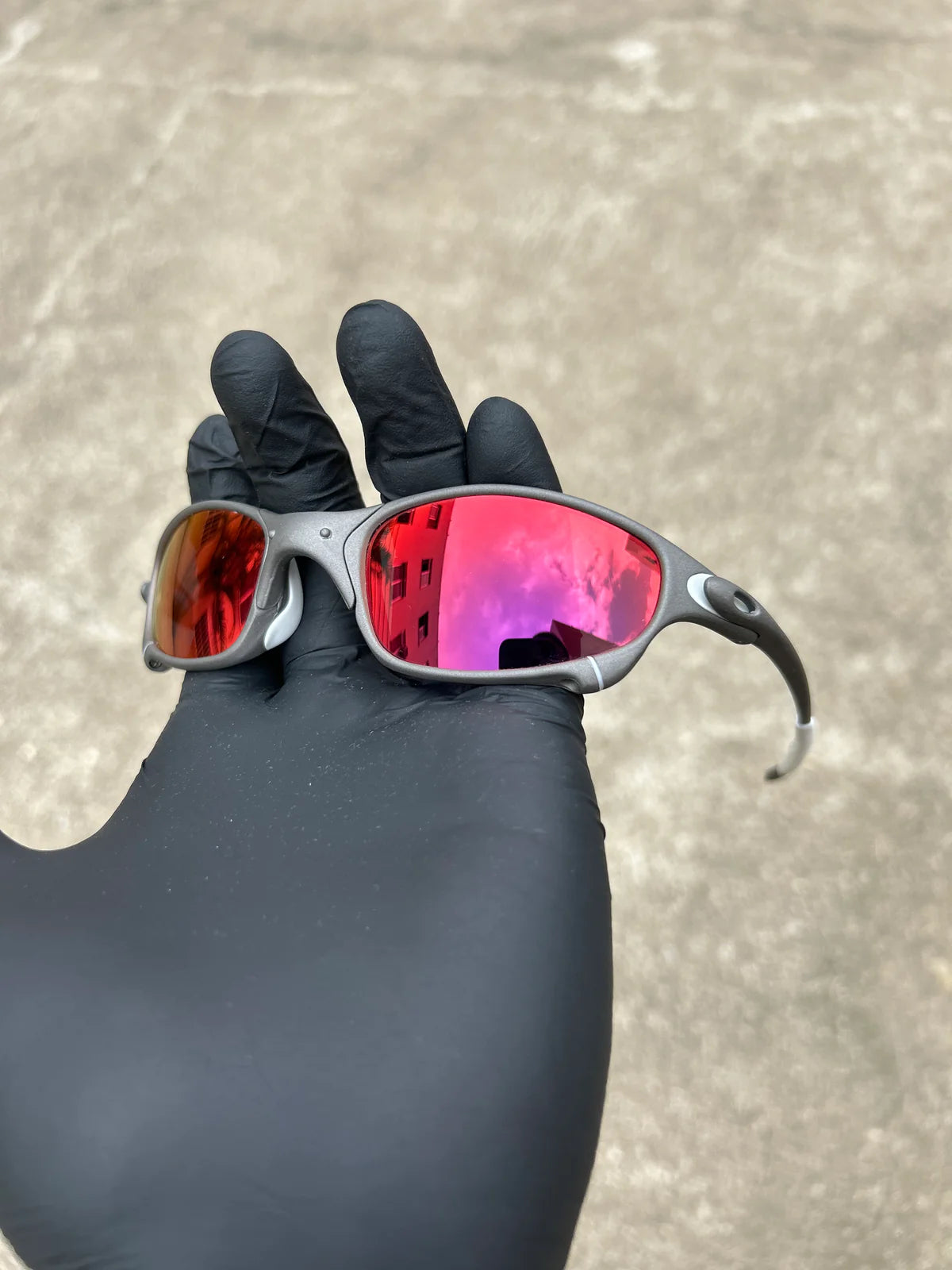 Juliet X-Metal Dark Ruby Custom c/ Kit Branco