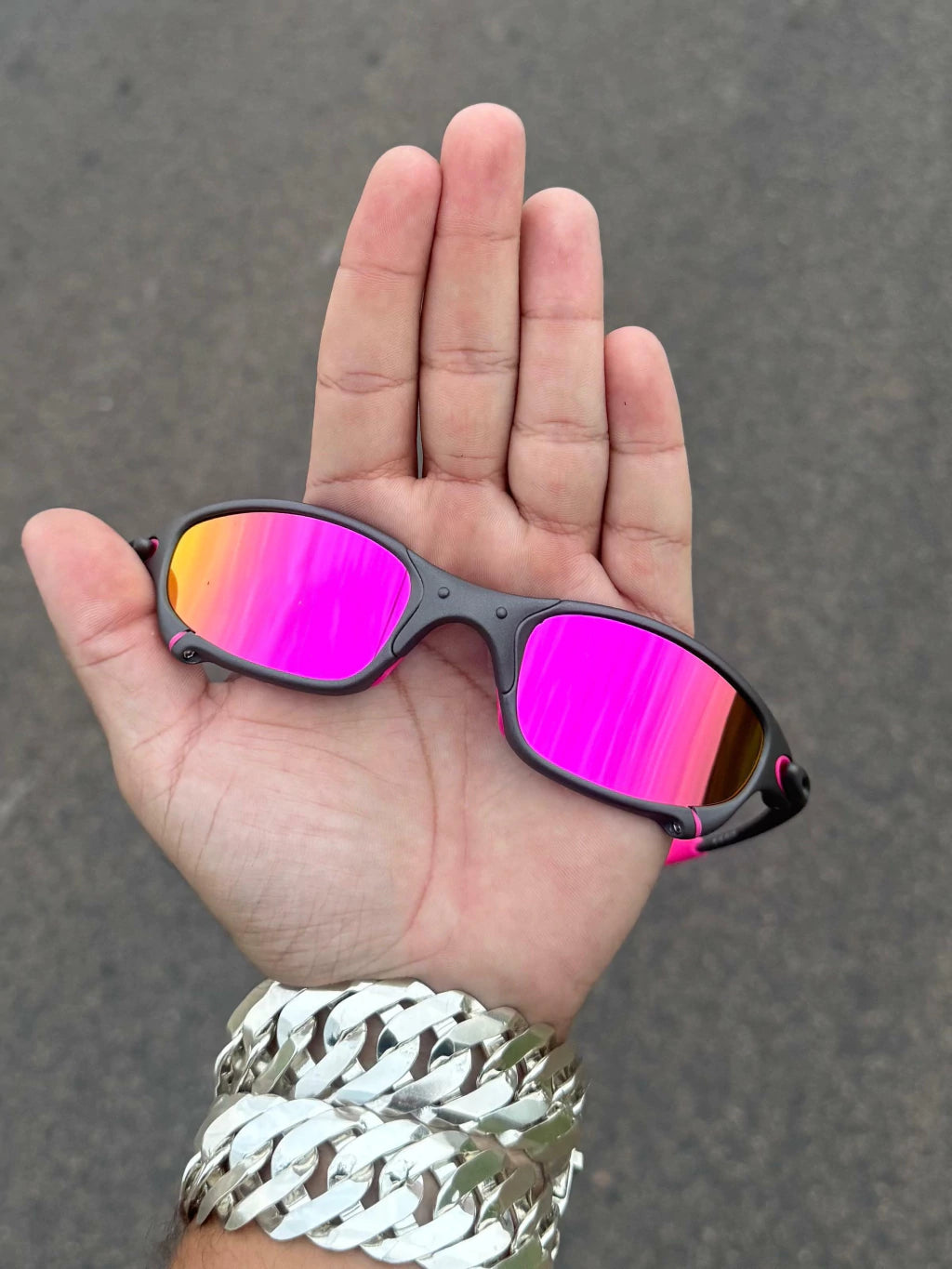 Juliet X Metal Lentes Rosa Kit Borracha Rosa