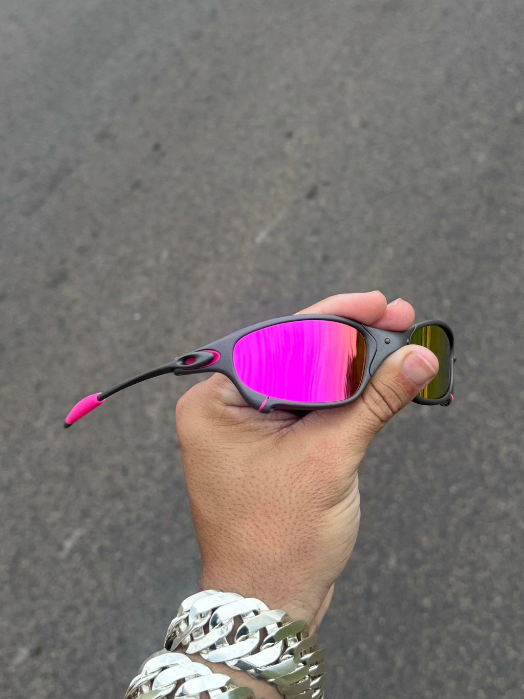 Juliet X Metal Lentes Rosa Kit Borracha Rosa