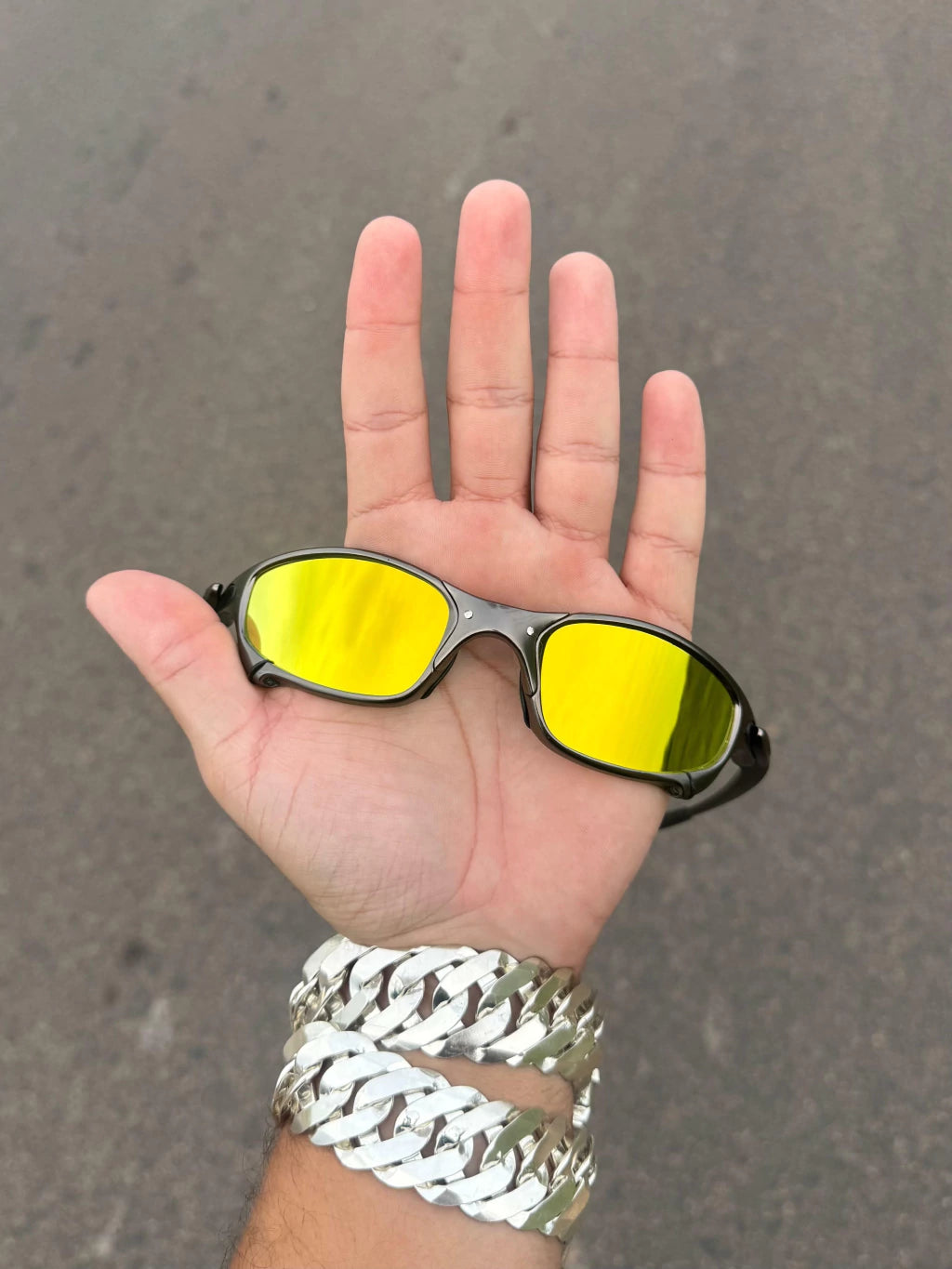 Juliet Carbon Polished Lentes Gold